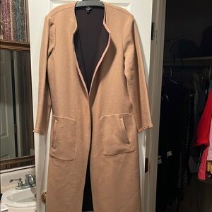 Worth Tan Open Front Trench Coat